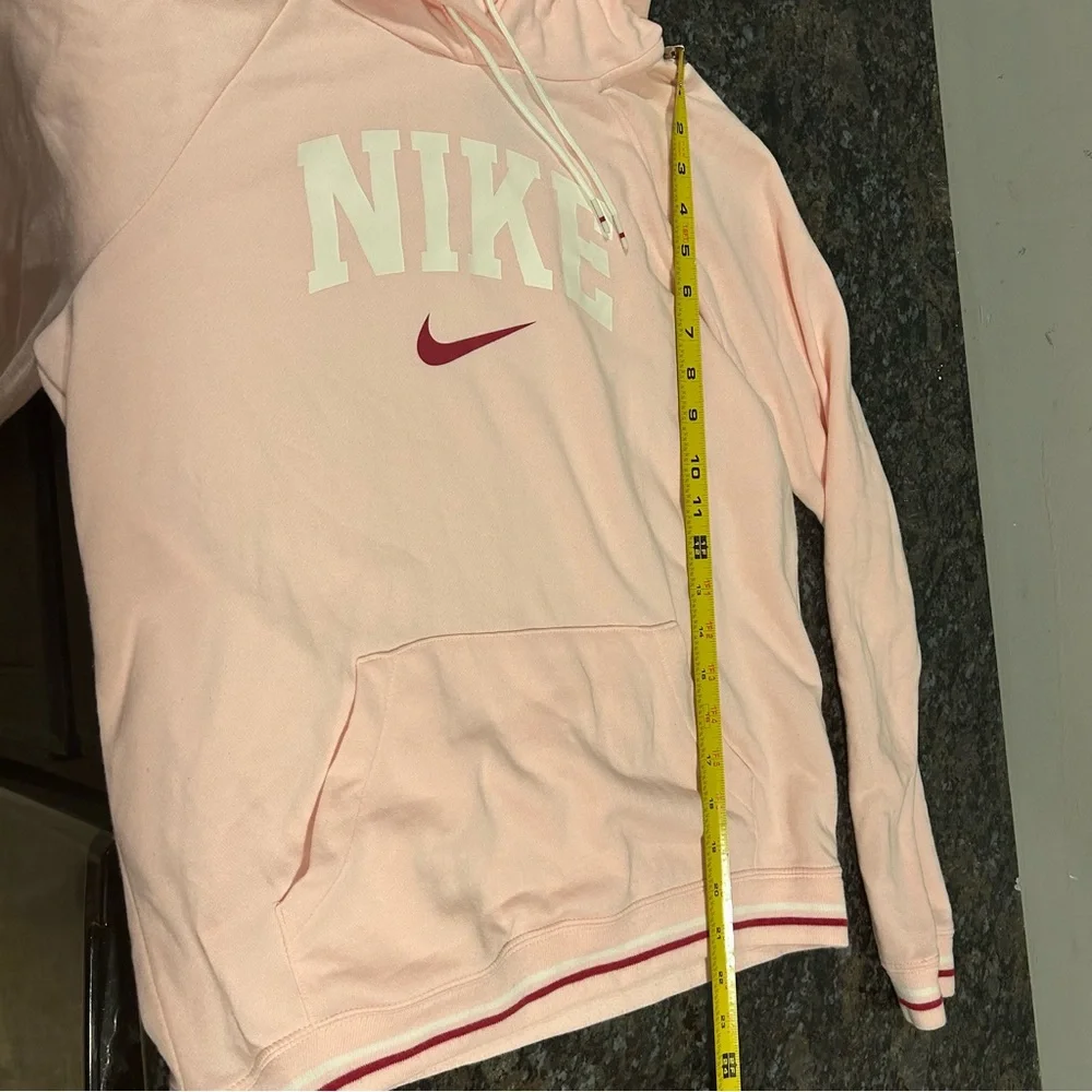 Nike Pink Center Swoosh Women’s Hoodie Sweatshirt EUC XS